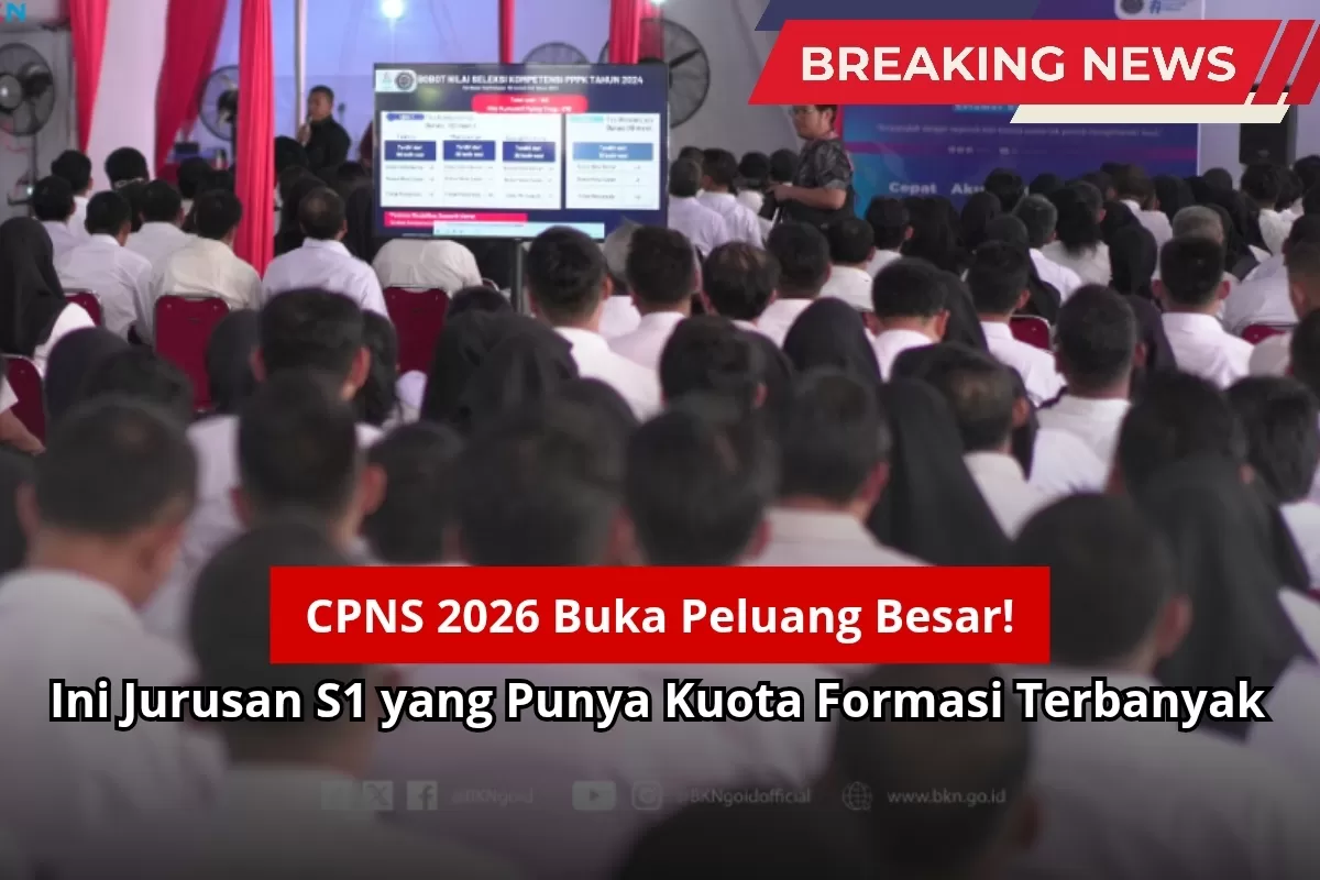Daftar 10 Jurusan S1 dengan Peluang Lolos Formasi CPNS 2026 Paling Besar Tahun Ini