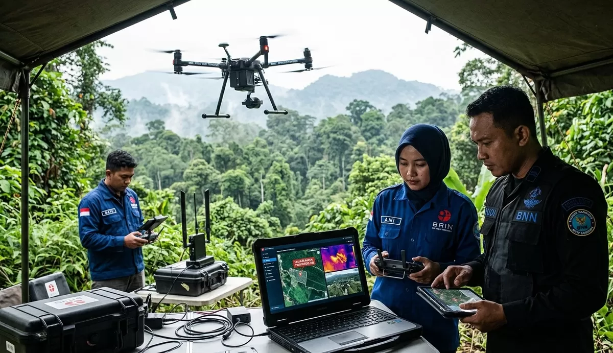 Teknologi AI dan Drone Bantu BRIN serta BNN Deteksi 5 Ladang Ganja Tersembunyi di 2026